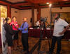 Dr. Auria King-Cenac, Chair of CaribVET Steering Committee (Ministry of Agriculture, Saint Lucia), being interviewed by the local television © W. Mariette / Ministry of Agriculture of Antigua and Barbuda