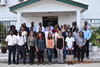 Caribbean participants from 10 Caribbean coutnries in front of the GLDA (Guyana Livestock Development Authority), East Demerara, Georgetown, Guyana.