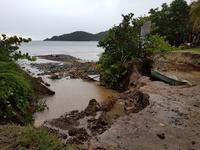 Coast Damages, BVI (Photo Credit: Latisha Martin, Department of Agriculture, Tortola, BVI)