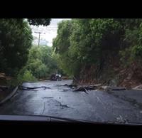 Road damages, BVI (Photo Credit: Latisha Martin, Department of Agriculture, Tortola, BVI)
